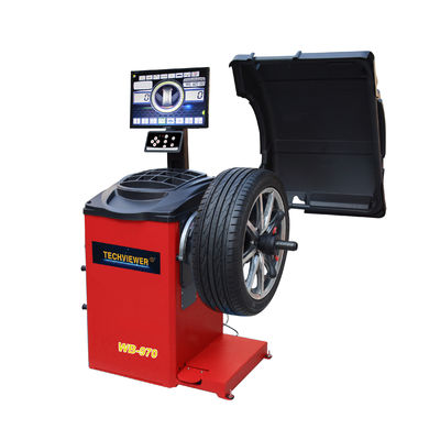 qualità  Low  Speed 140RPM 28" rim Auto Wheel Balancing Machine Vertical Type fabbrica