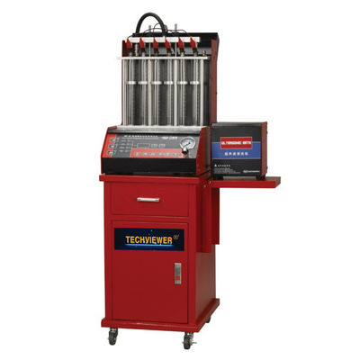 qualità  Ultrasonic Auto Fuel Injector Tester And Cleaner 6 Nozzle For Vehicle fabbrica